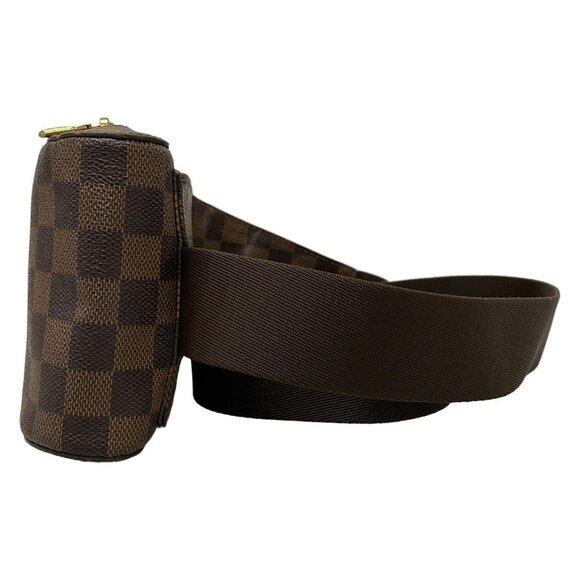 Auth LOUIS VUITTON Geronimos N51994 Ebene Damier CA0150 Bum Bag Damier Canvas - Picture 9 of 16
